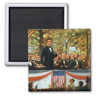 Abraham Lincoln and Stephen A. Douglas Magnet
