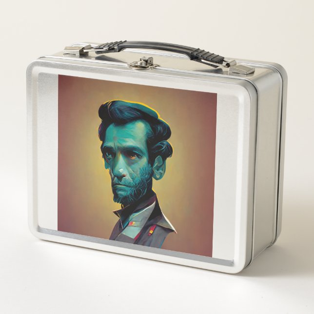 Abraham Lincoln, Android Metal Lunch Box (Front)
