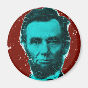 Abraham Lincoln Art Shirt--Unique Design Magnet