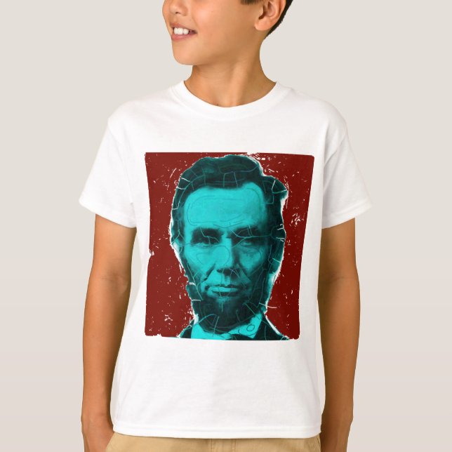 Abraham Lincoln Art Shirt--Unique Design T-Shirt (Front)