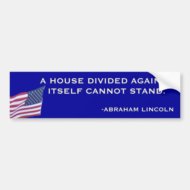 Abraham Lincoln Bumper Sticker (Front)
