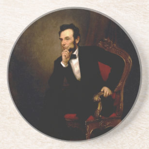 Abraham Lincoln by George Peter Alexander Healy Coaster