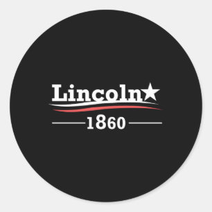 Abraham Lincoln Campaign President Abe Classic Round Sticker