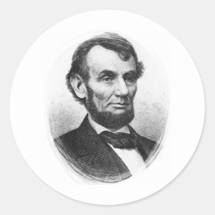 Abraham Lincoln Classic Round Sticker