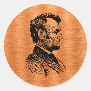 Abraham Lincoln Classic Round Sticker