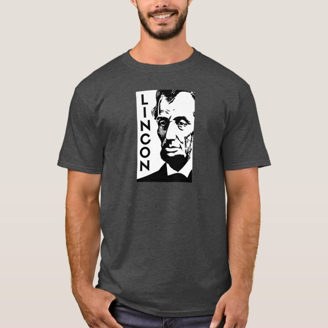 Abraham Lincoln - Creative Political Design T-Shirt (Front)