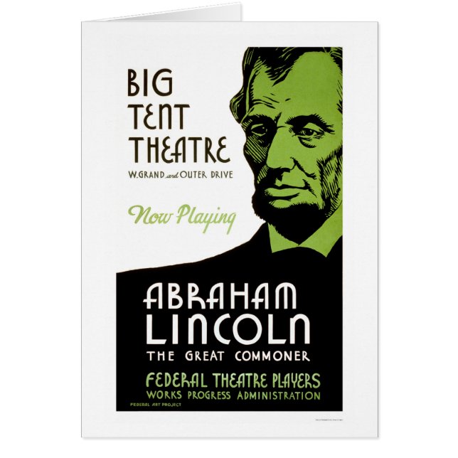 Abraham Lincoln Drama 1936 WPA (Front)