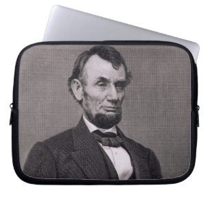 Abraham Lincoln, engraved from a photograph by Wil Laptop Sleeve