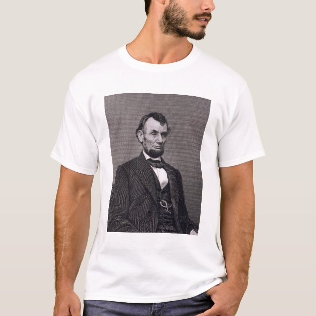 Abraham Lincoln, engraved from a photograph by Wil T-Shirt (Front)