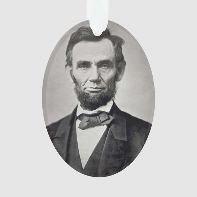 Abraham Lincoln Gettysburg Portrait Ornament (Front)