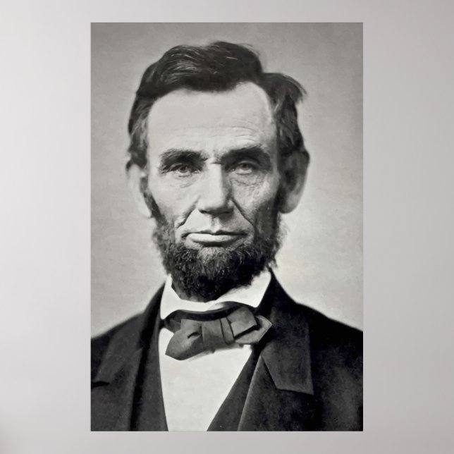 Abraham Lincoln Gettysburg Portrait Poster (Front)