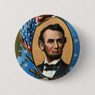Abraham Lincoln Giving Gettysburg Address 6 Cm Round Badge