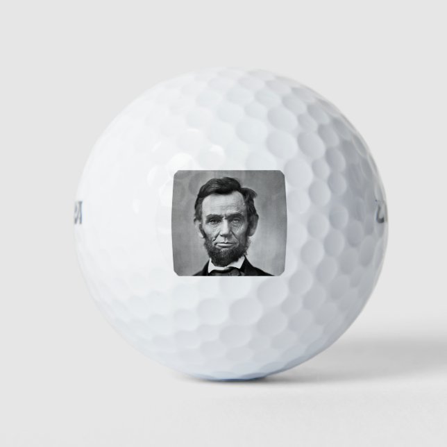 Abraham Lincoln Golf Balls (Front)