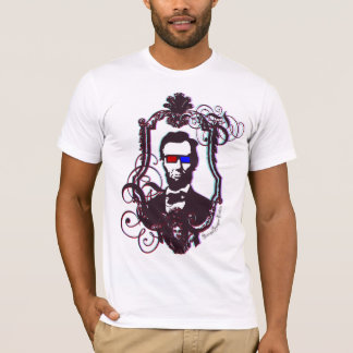 Abraham Lincoln in 3D Glasses T-Shirt