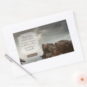 Abraham Lincoln Inspirational Quote "Success" Rectangular Sticker