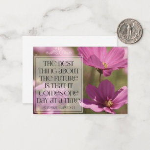 Abraham Lincoln Inspirational Quote "The future" Card