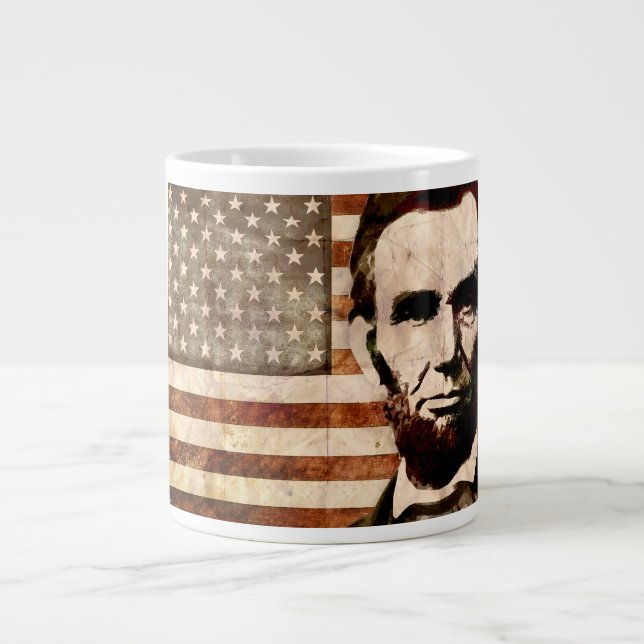 Abraham Lincoln Large Coffee Mug (Front)
