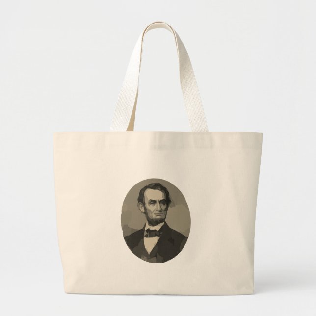 abraham lincoln large tote bag (Front)
