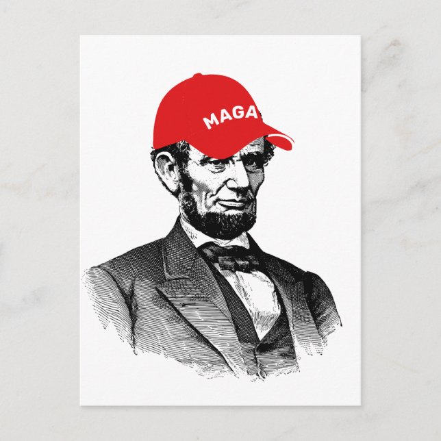 Abraham Lincoln MAGA Postcard (Front)