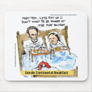 Abraham Lincoln & Mary Todd Breakfast In Bed Mouse Pad
