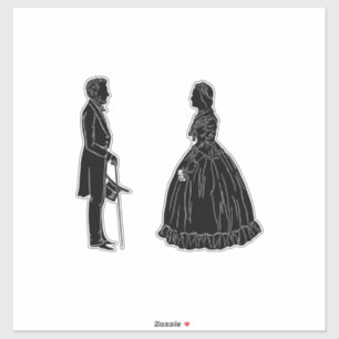 abraham lincoln mary todd lincoln silhouette