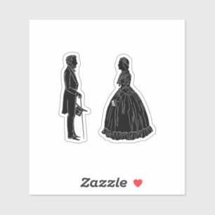 abraham lincoln mary todd lincoln silhouette