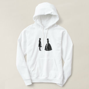 abraham lincoln mary todd lincoln silhouette hoodie
