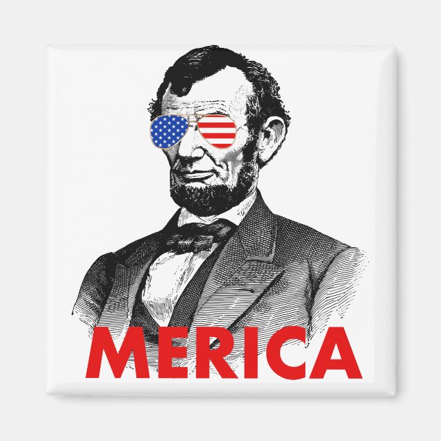 abraham lincoln merica magnet (Front)