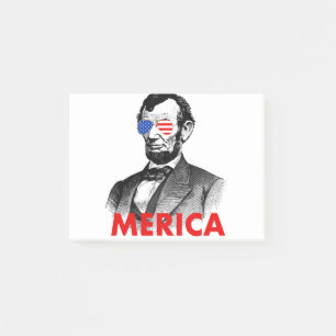 abraham lincoln merica post-it notes