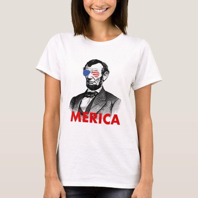 abraham lincoln merica T-Shirt (Front)