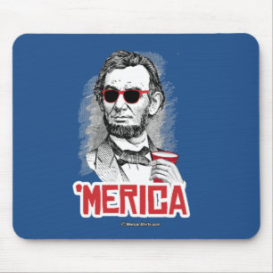 Abraham Lincoln 'Merican Party Mouse Pad
