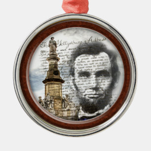 Abraham Lincoln Metal Ornament