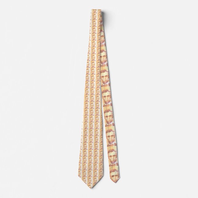 Abraham Lincoln Original Artwork Tie (Front)