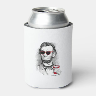 Abraham Lincoln Party Animal Can Cooler