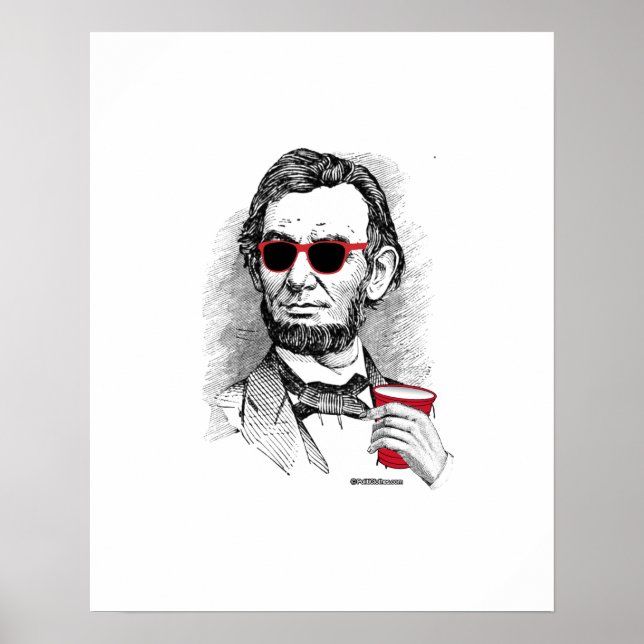Abraham Lincoln Party Animal Poster (Front)