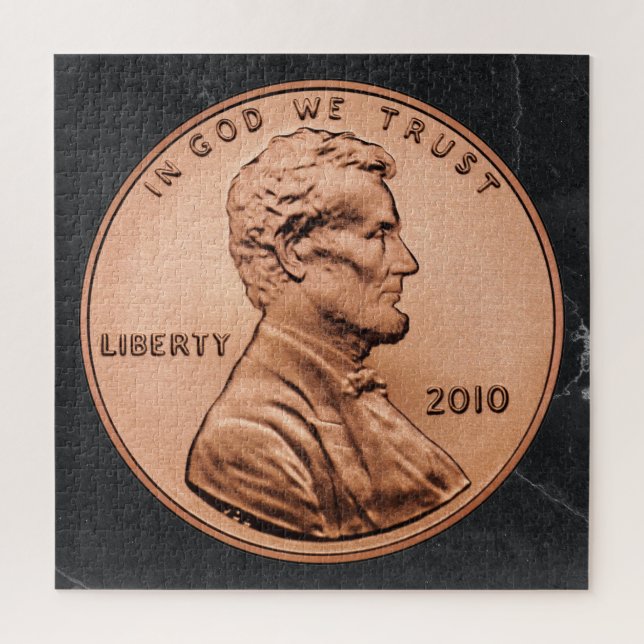Abraham Lincoln | Penny Jigsaw Puzzle (Vertical)