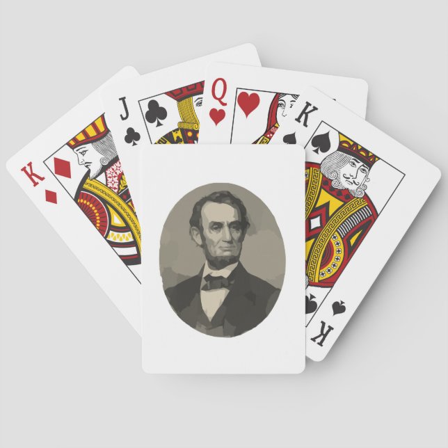 abraham lincoln playing cards (Back)