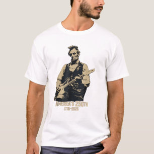Abraham Lincoln Playing Guitar 4th July 250th T-Shirt