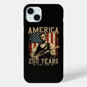 Abraham Lincoln Playing Guitar 4th July iPhone 15 Mini Case
