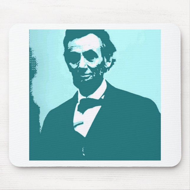 Abraham Lincoln Pop Art Mouse Pad (Front)