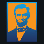 Abraham Lincoln Pop Art Poster<br><div class="desc">Enjoy this colourful Abraham Lincoln Pop Art digital imagery…</div>