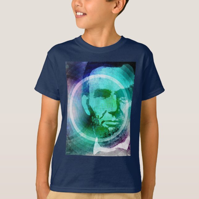 Abraham Lincoln Pop Art T-Shirt (Front)