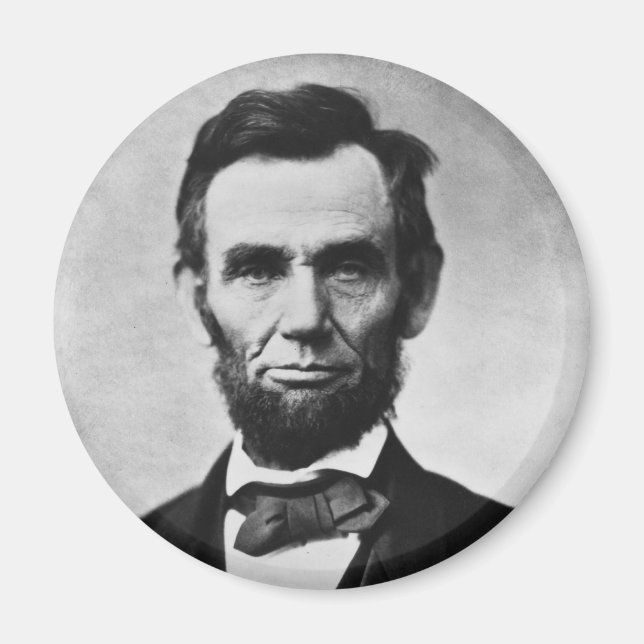 Abraham Lincoln Portrait by Alexander Gardner Magnet (Front)