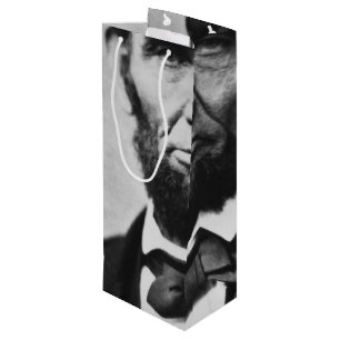 Abraham Lincoln Portrait Wine Gift Bag