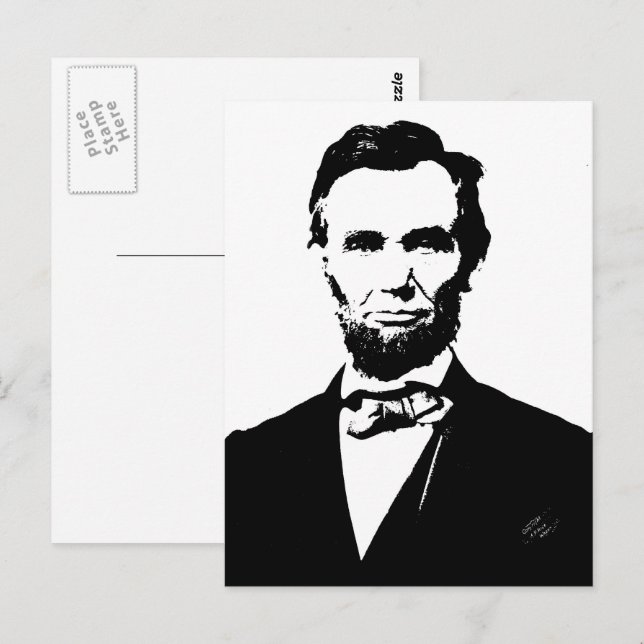 Abraham Lincoln Postcard (Front/Back)