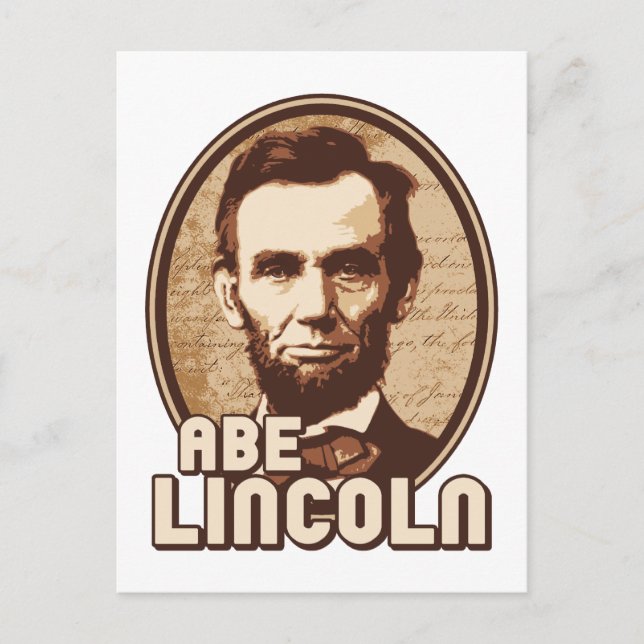 Abraham Lincoln Postcard (Front)