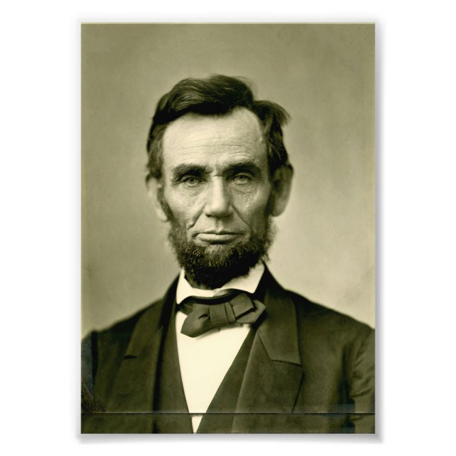 Abraham Lincoln president usa united states americ Photo Print (Front)