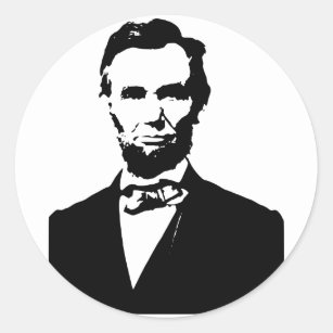 Abraham Lincoln President USA United States Classic Round Sticker