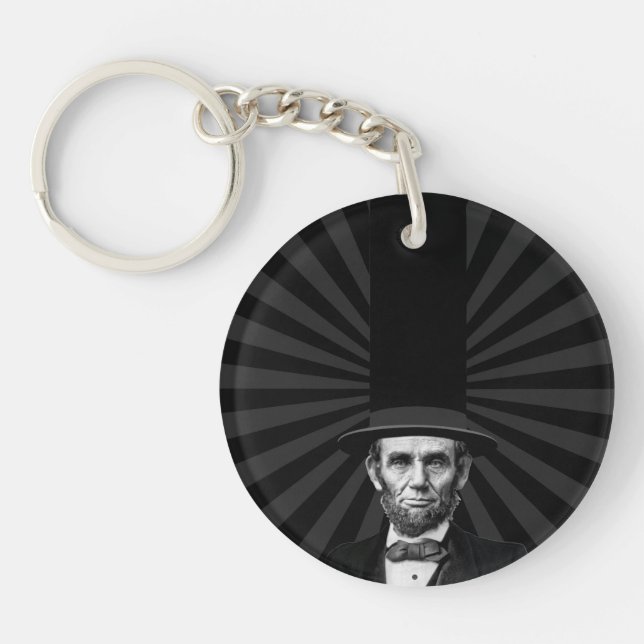 Abraham Lincoln Presidential Fashion Statement Key Ring (Front)