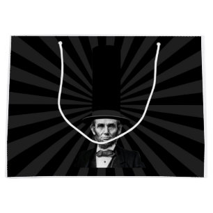 Abraham Lincoln Presidential Fashion Statement Large Gift Bag